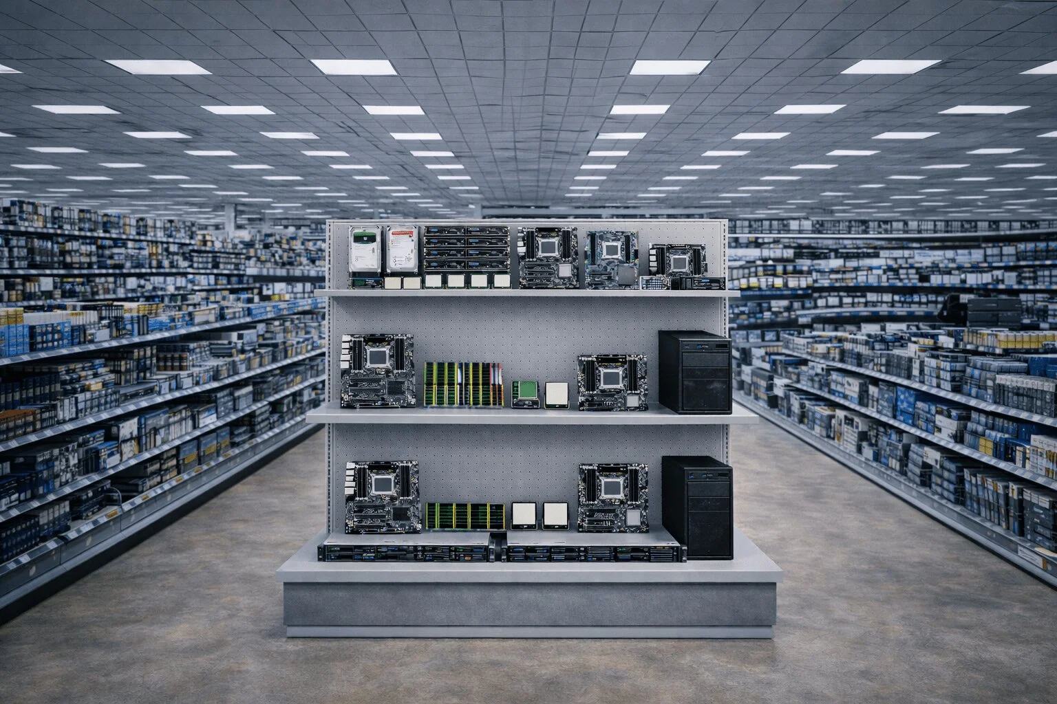 Enterprise Hardware Solution Hardware on Shelf Full